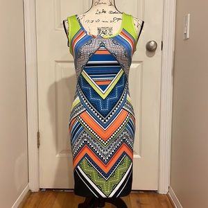 Laundry by Shelli Segal Geometric Tank Bodycon Dress